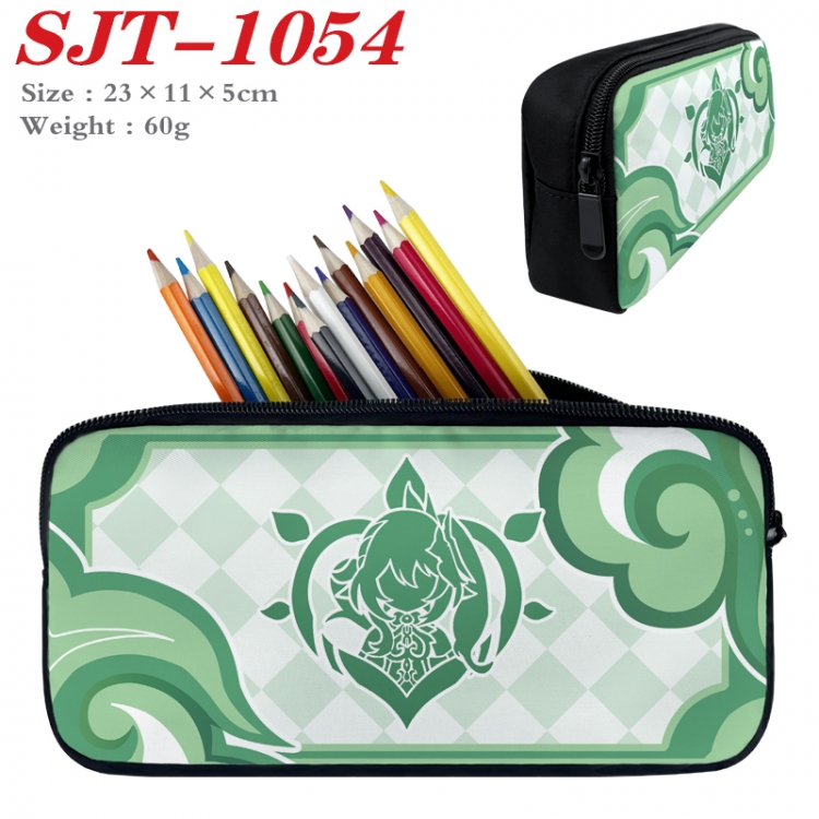 Genshin Impact  Anime nylon student pencil case 23x11x5cm
