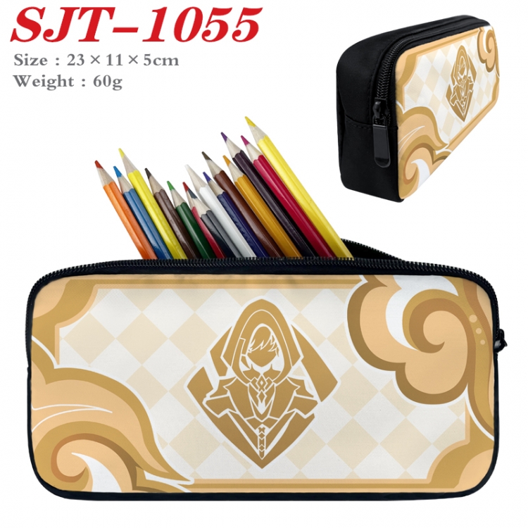Genshin Impact  Anime nylon student pencil case 23x11x5cm