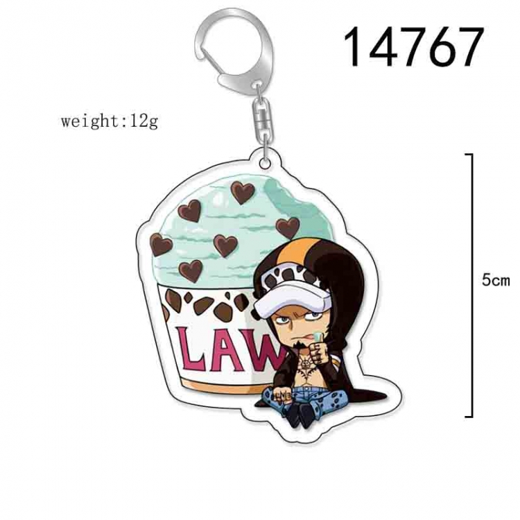 One Piece Anime Acrylic Keychain Charm price for 5 pcs 14767