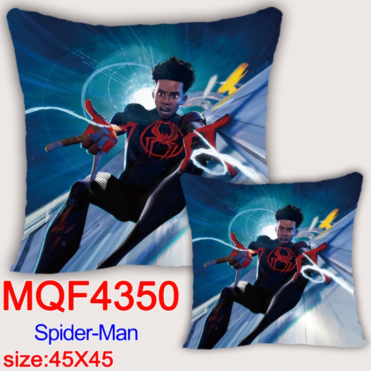 Spiderman Anime square full-color pillow cushion 45X45CM NO FILLING