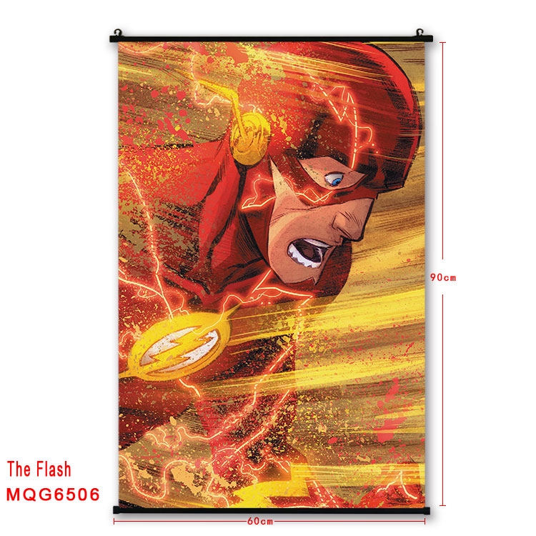 The Flash Anime black Plastic rod Cloth painting Wall Scroll 60X90CM MQG-6506
