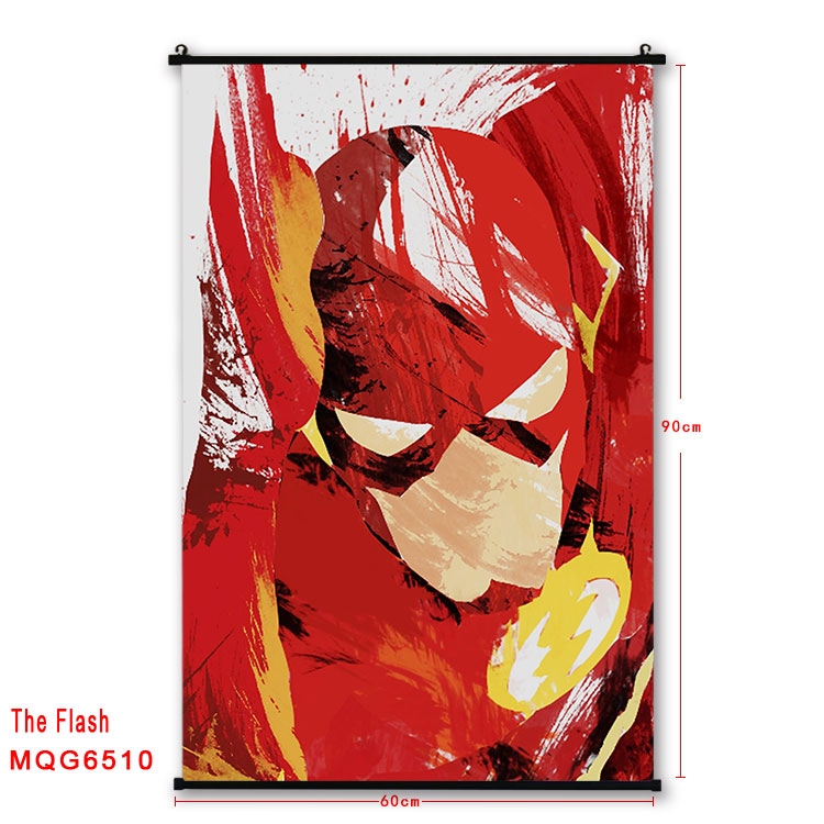 The Flash Anime black Plastic rod Cloth painting Wall Scroll 60X90CM MQG-6510