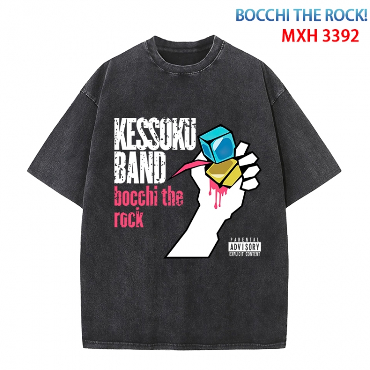 Bocchi the Rock  Anime peripheral pure cotton washed and worn T-shirt from S to 4XL MXH-3392