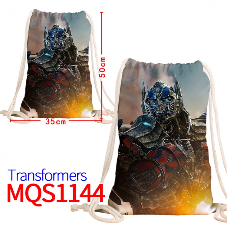 Transformers Canvas drawstring pocket backpack 50x35cm  MQS-1144