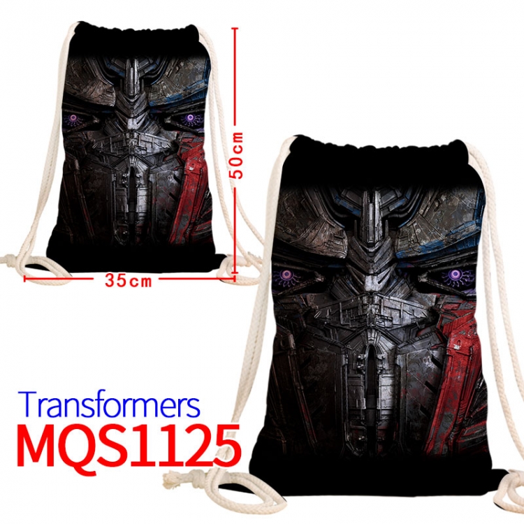 Transformers Canvas drawstring pocket backpack 50x35cm  MQS-1125
