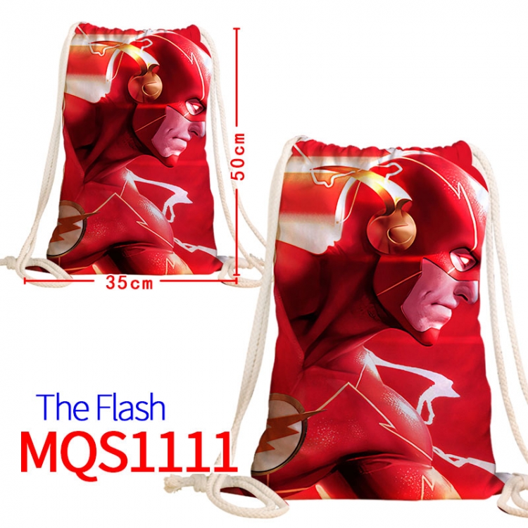 The Flash Canvas drawstring pocket backpack 50x35cm
