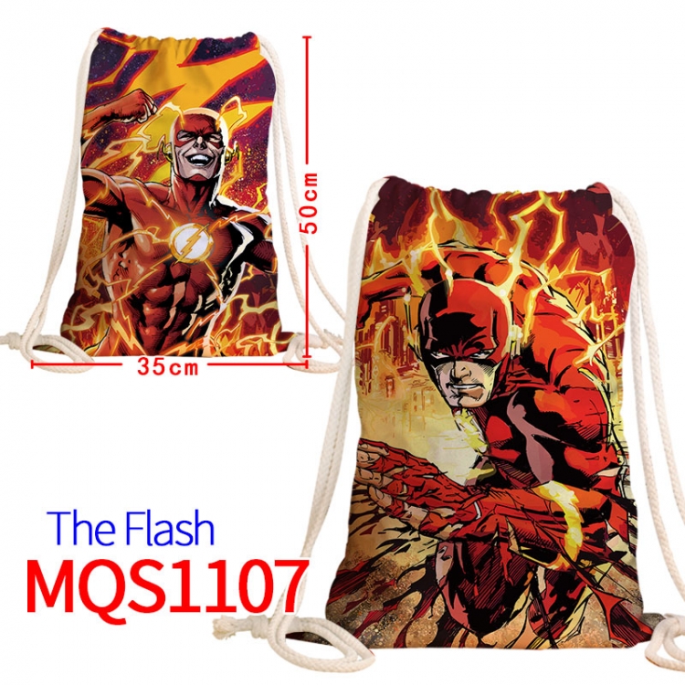 The Flash Canvas drawstring pocket backpack 50x35cm