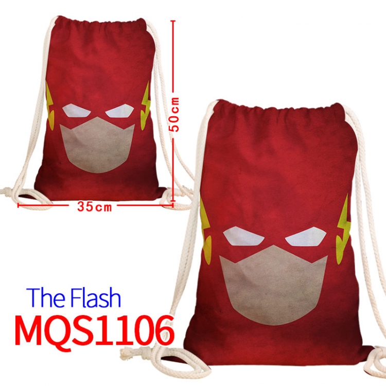 The Flash Canvas drawstring pocket backpack 50x35cm