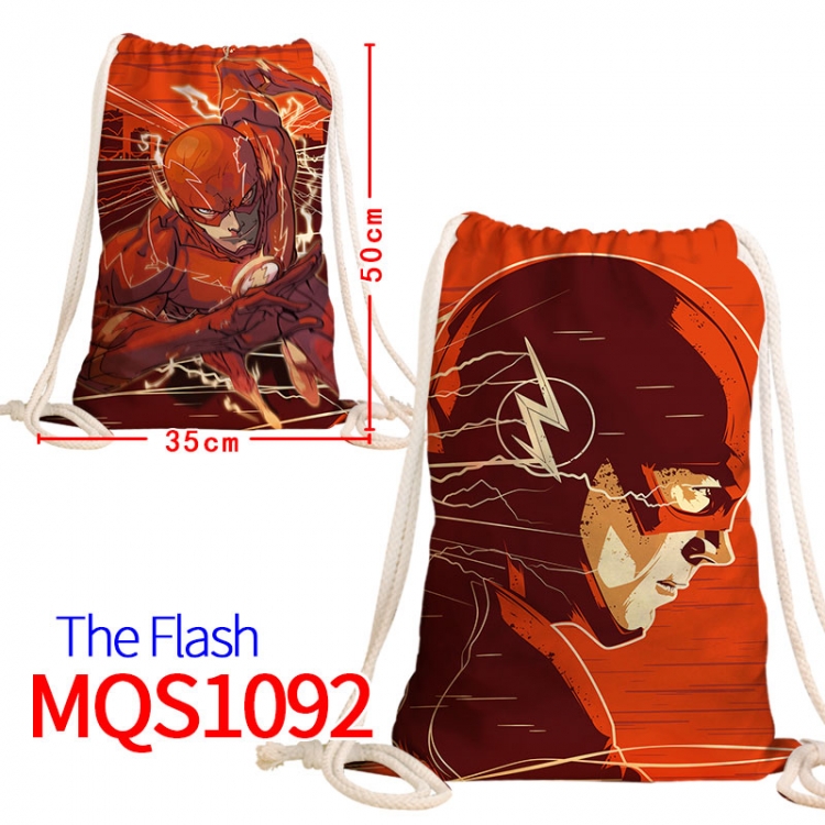 The Flash Canvas drawstring pocket backpack 50x35cm