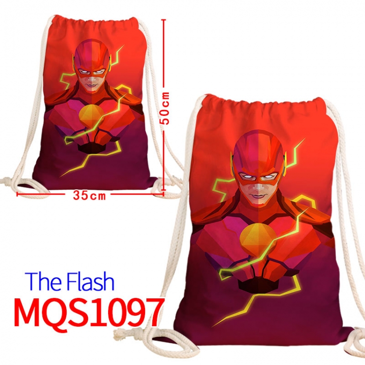 The Flash Canvas drawstring pocket backpack 50x35cm