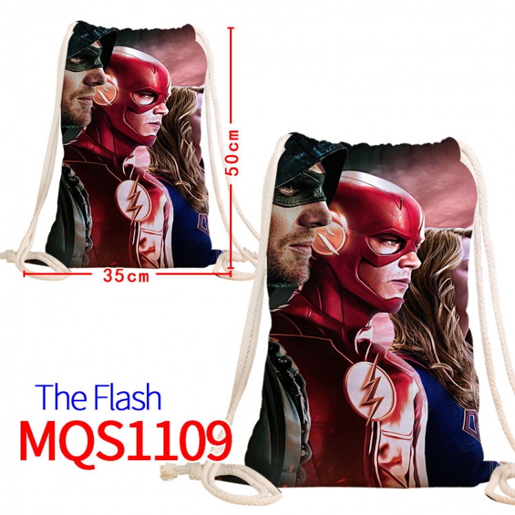 The Flash Canvas drawstring pocket backpack 50x35cm