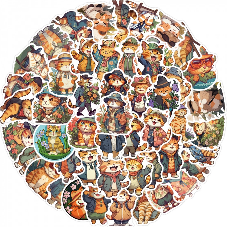 Animal Series Doodle stickers Waterproof stickers a set of 50 price for 5 sets