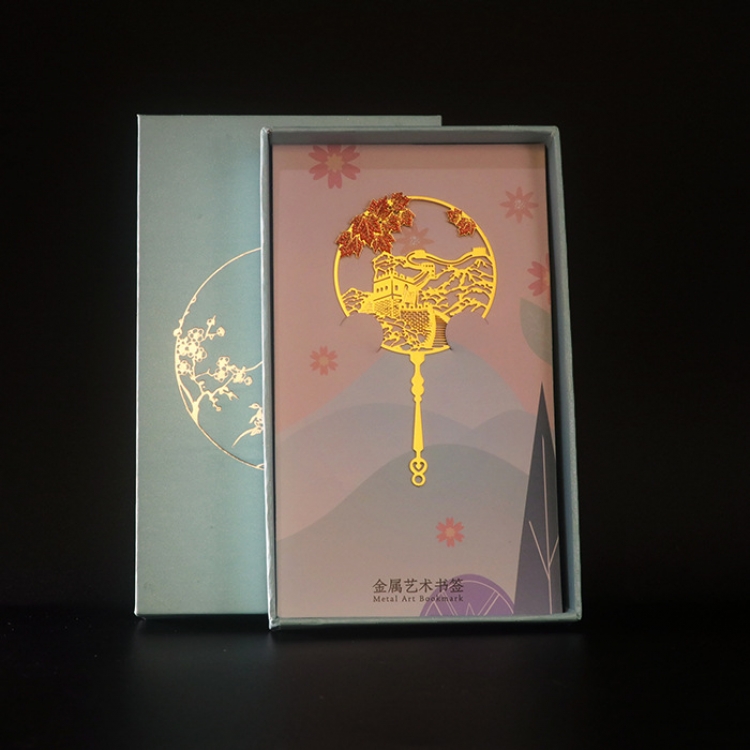 Temple of Heaven Hollow stainless steel exquisite literary and classical book bookmark price for 2 pcs