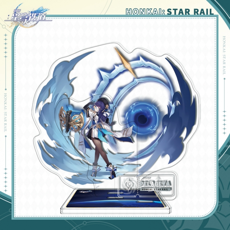 Honkai: Star Rail Triple insertion Anime characters acrylic Standing Plates Keychain
