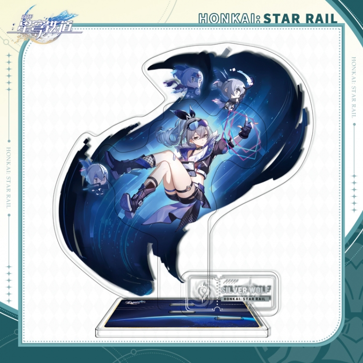 Honkai: Star Rail Triple insertion Anime characters acrylic Standing Plates Keychain