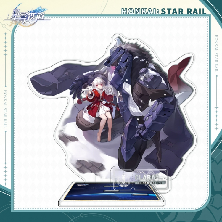 Honkai: Star Rail Triple insertion Anime characters acrylic Standing Plates Keychain