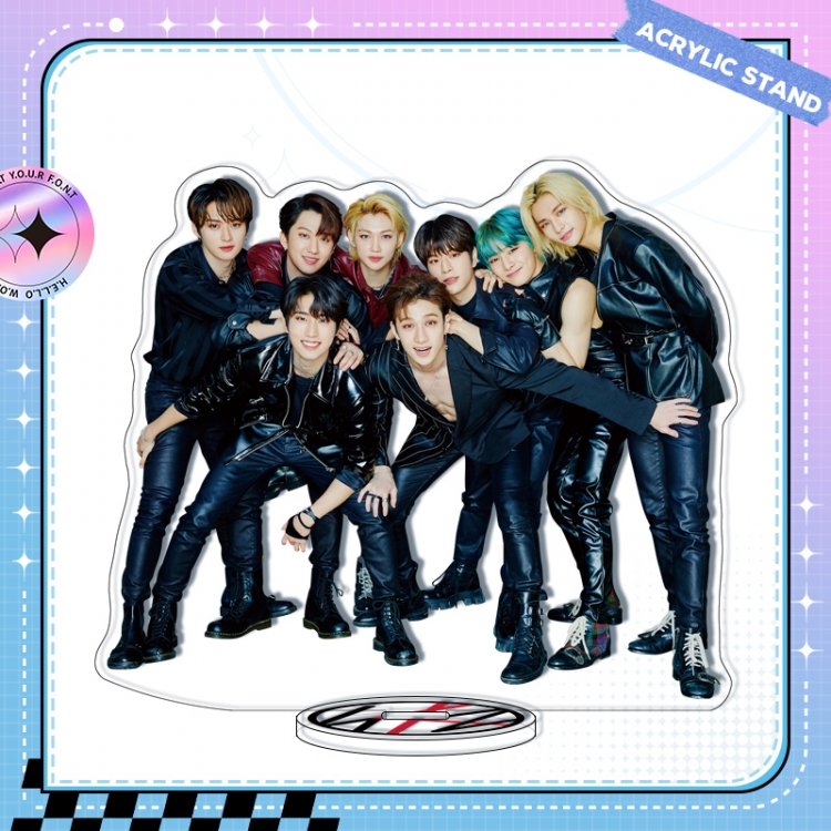 Stray Kids Anime characters acrylic Standing Plates Keychain 16cm