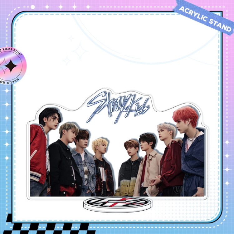 Stray Kids Anime characters acrylic Standing Plates Keychain 16cm