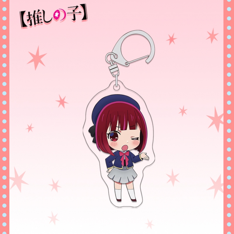 Oshi no ko acrylic pendant bag charm keychain price for 5 pcs