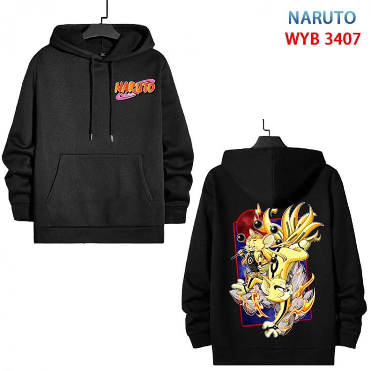 Naruto Anime color patch pocket sweater from XS to 4XL WYB-3407-3