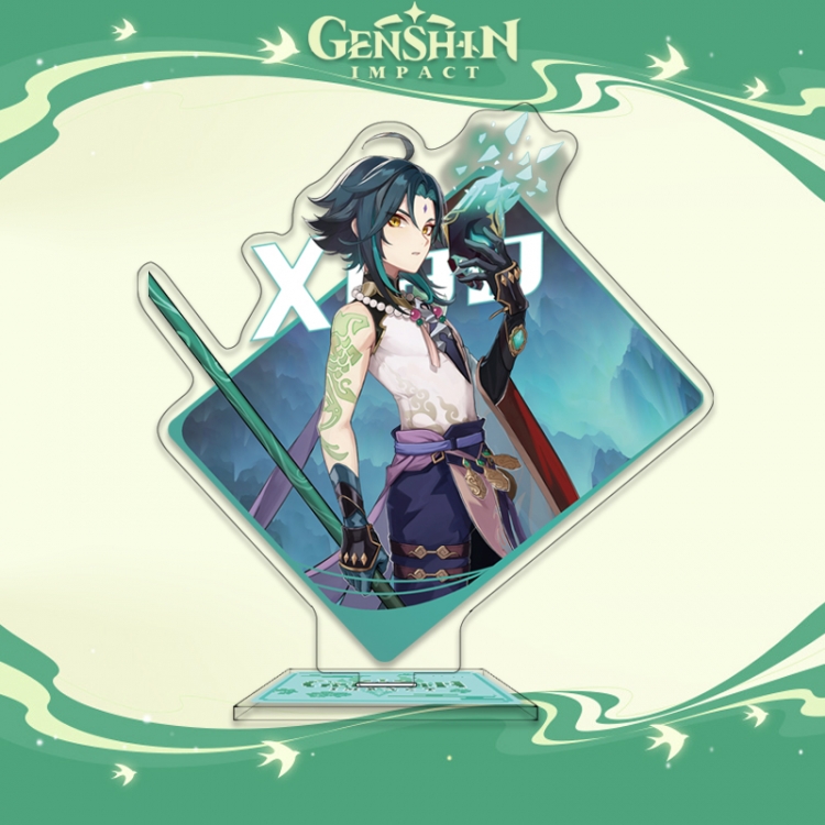 Genshin Impact Anime characters acrylic Standing Plates Keychain 16cm