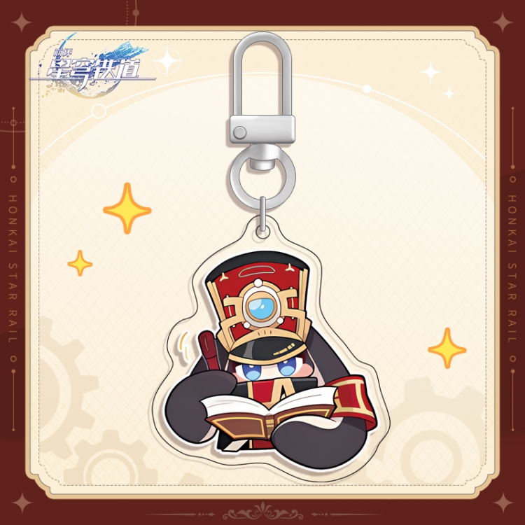 Honkai: Star Rail U-shaped buckle acrylic pendant bag charm keychain price for 5 pcs