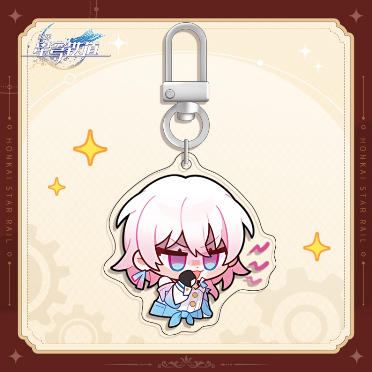 Honkai: Star Rail U-shaped buckle acrylic pendant bag charm keychain price for 5 pcs