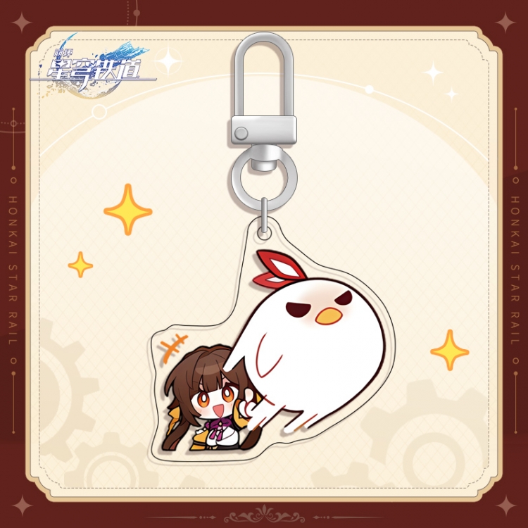 Honkai: Star Rail U-shaped buckle acrylic pendant bag charm keychain price for 5 pcs