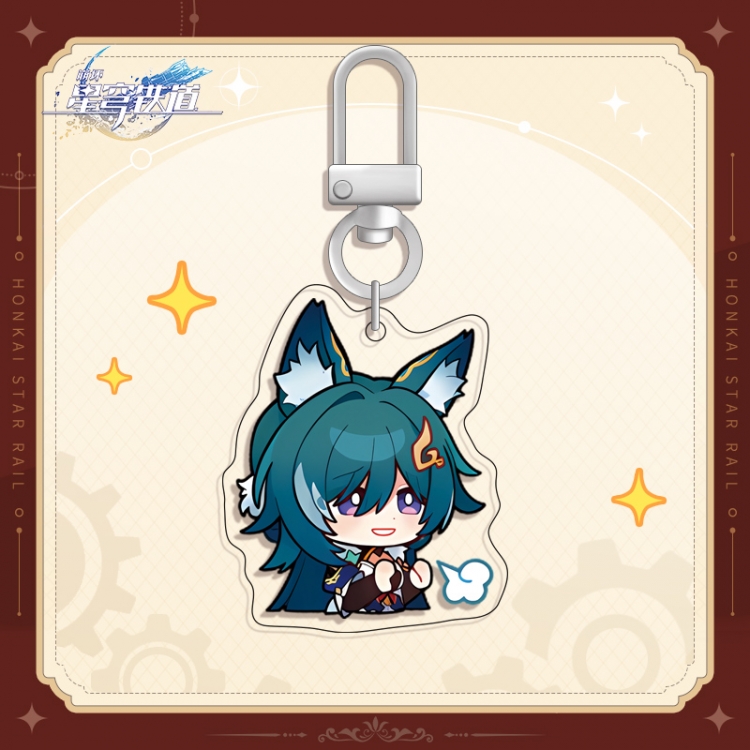 Honkai: Star Rail U-shaped buckle acrylic pendant bag charm keychain price for 5 pcs