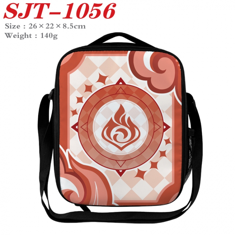 Genshin Impact Anime Lunch Bag Crossbody Bag 26x22x8.5cm