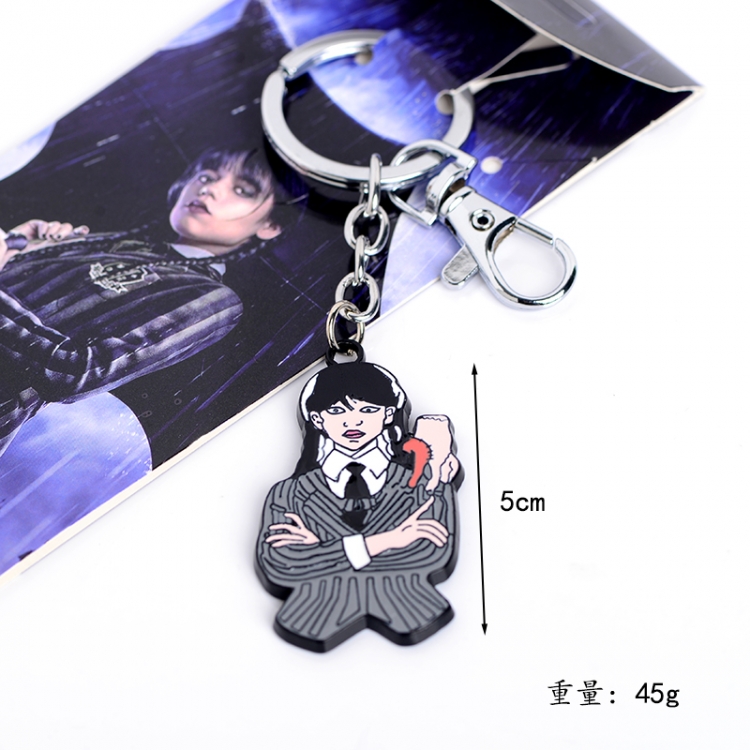 Black Wednesday  Anime peripheral metal keychain pendant price for 5 pcs