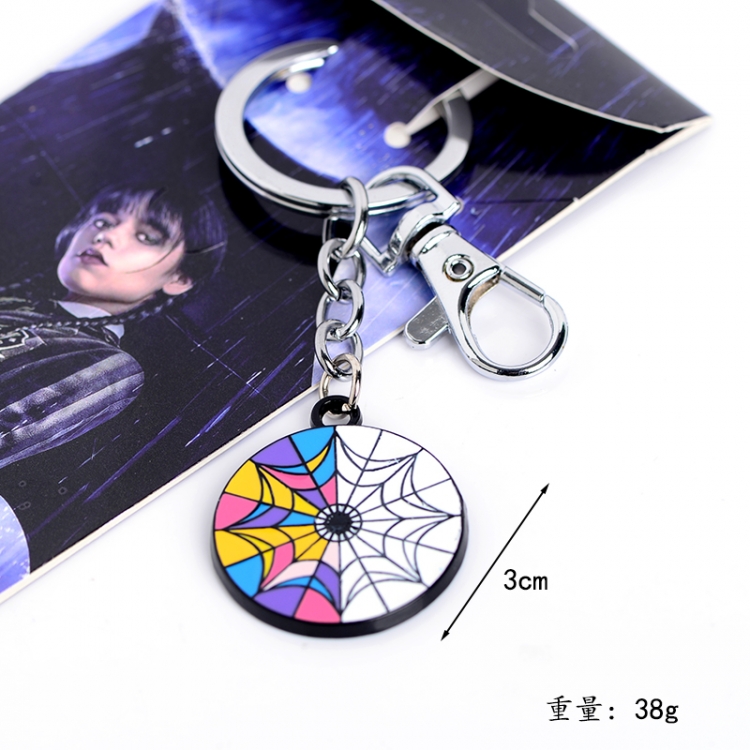 Black Wednesday  Anime peripheral metal keychain pendant price for 5 pcs