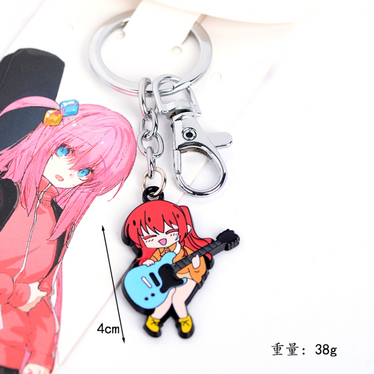 Bocchi the Rock Anime peripheral metal keychain pendant price for 5 pcs