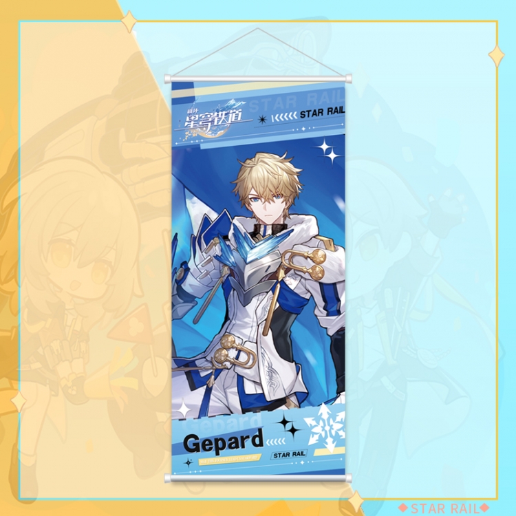 Honkai: Star Rail White pole diffuse oil painting cloth hanging painting 30X70cm price for 2 pcs