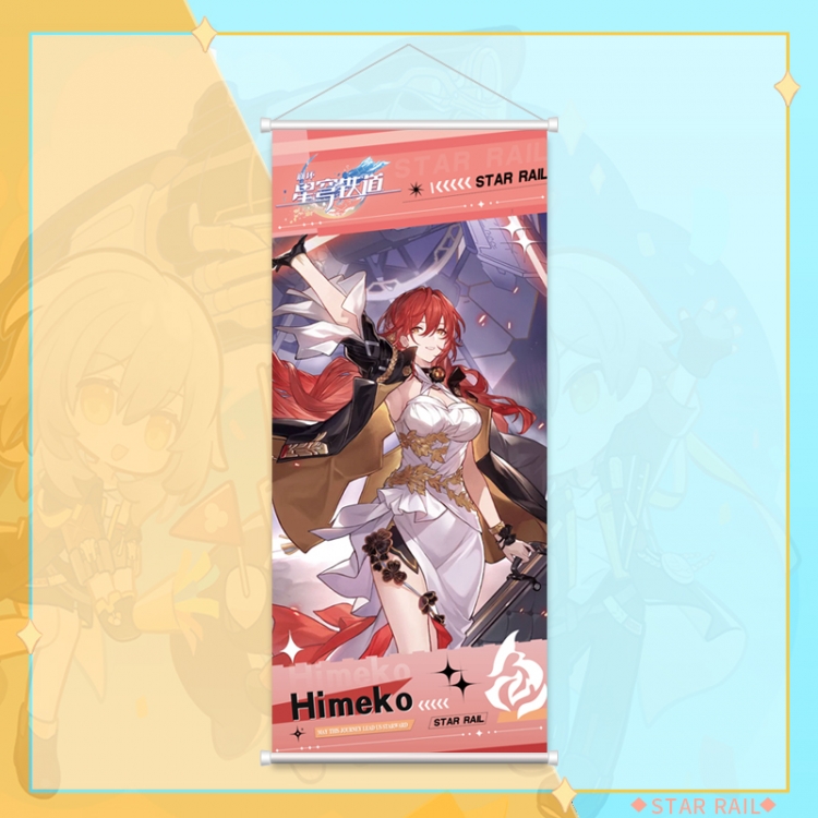 Honkai: Star Rail White pole diffuse oil painting cloth hanging painting 30X70cm price for 2 pcs