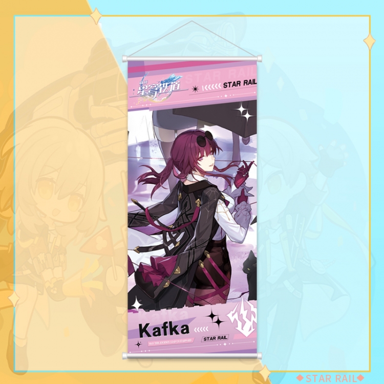 Honkai: Star Rail White pole diffuse oil painting cloth hanging painting 30X70cm price for 2 pcs