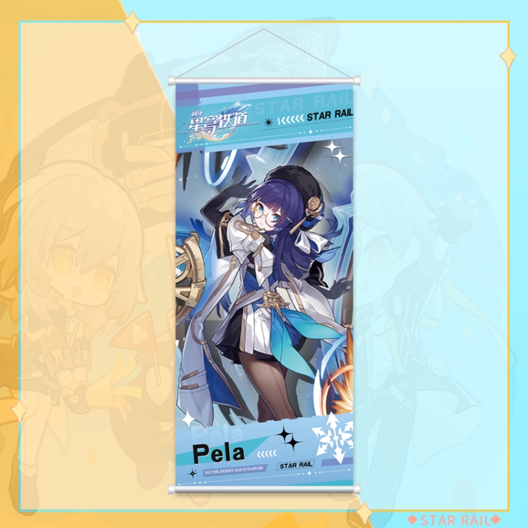 Honkai: Star Rail White pole diffuse oil painting cloth hanging painting 30X70cm price for 2 pcs