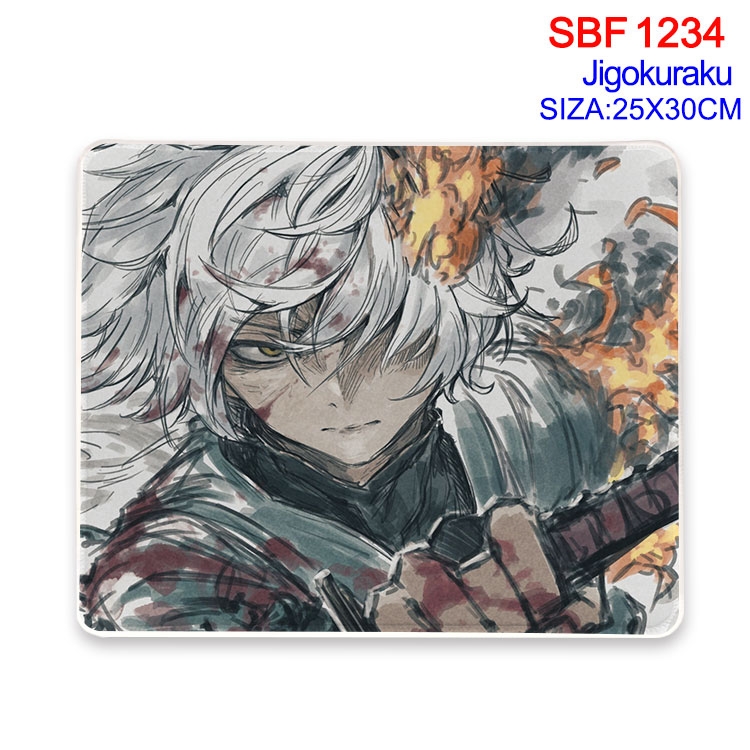 JigokuRaku Animation peripheral locking mouse pad 25X30CM SBF-1234