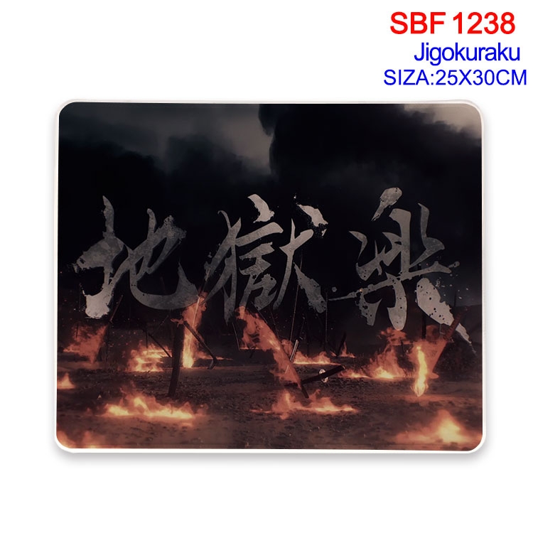 JigokuRaku Animation peripheral locking mouse pad 25X30CM SBF-1238