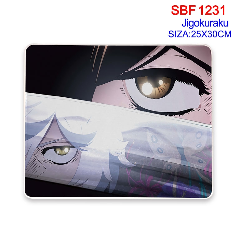 JigokuRaku Animation peripheral locking mouse pad 25X30CM SBF-1231