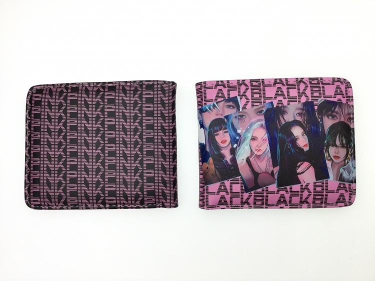 BLACKPINK Anime two fold  Short wallet 11X9.5CM 60G