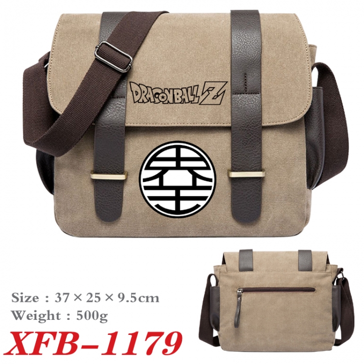DRAGON BALL Anime double belt new canvas shoulder bag single shoulder bag 37X25X9.5cm  XFB-1179