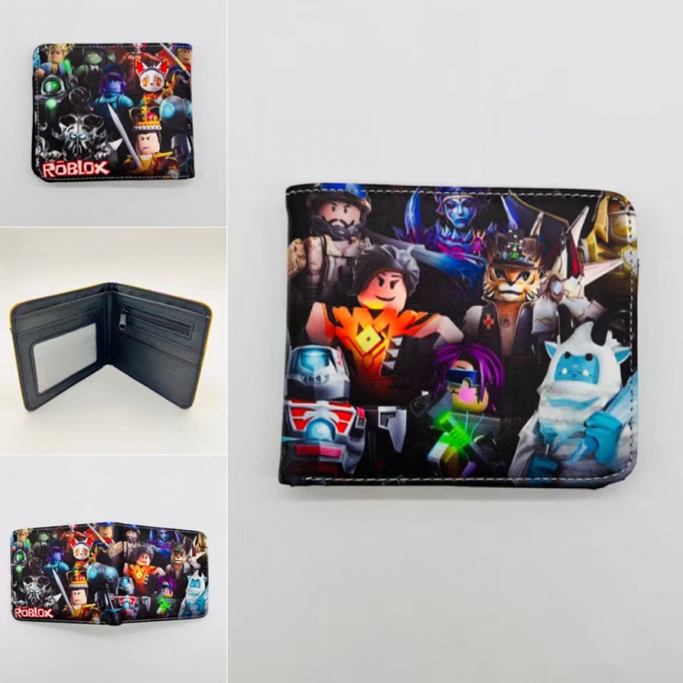 ROBLOX Full color  Two fold short card case wallet 11X9.5CM