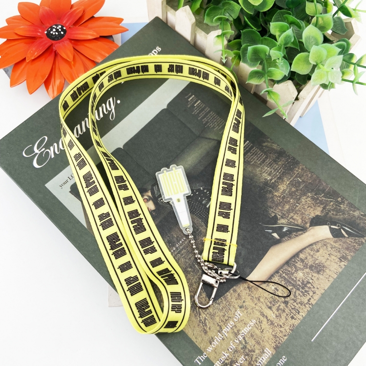 Korean celebrities Mobile phone lanyard concert 38cm OPP packaging price for 5 pcs