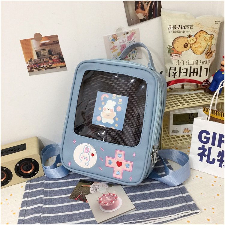 Funny Game Machine Bag Translucent Backpack Cute Personality Soft Bag 22X27X7CM price for 2 pcs