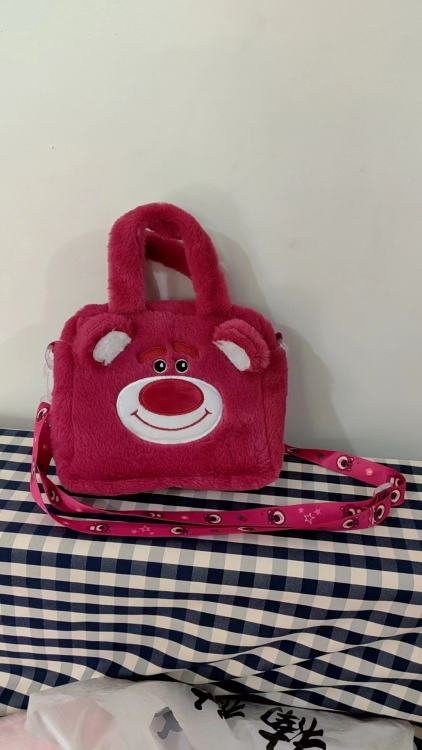 Lotso Cartoon anime makeup bag carrying bag 15cm price for 2 pcs