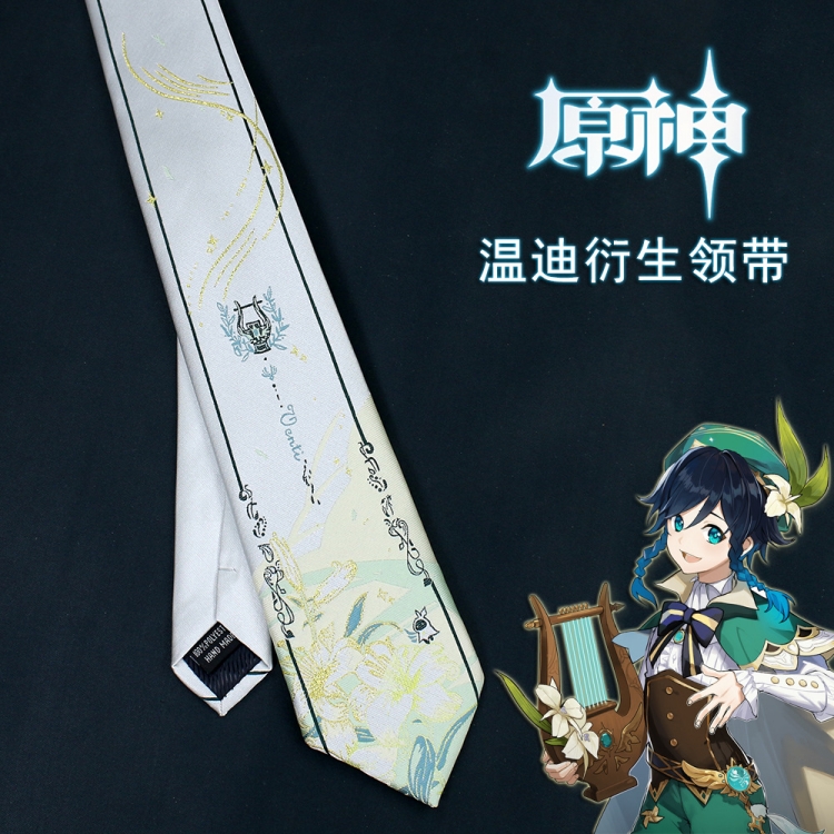 Genshin Impact Anime Japanese tie animation surrounding cos tie price for 2 pcs