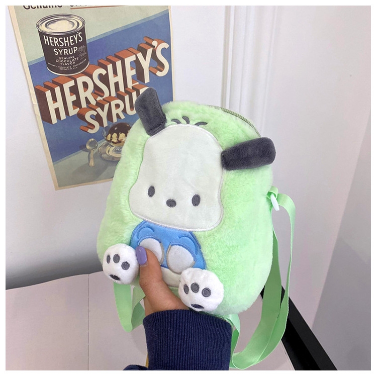 Sanrio Student shoulder bag cute girl plush bag price for 3 pcs