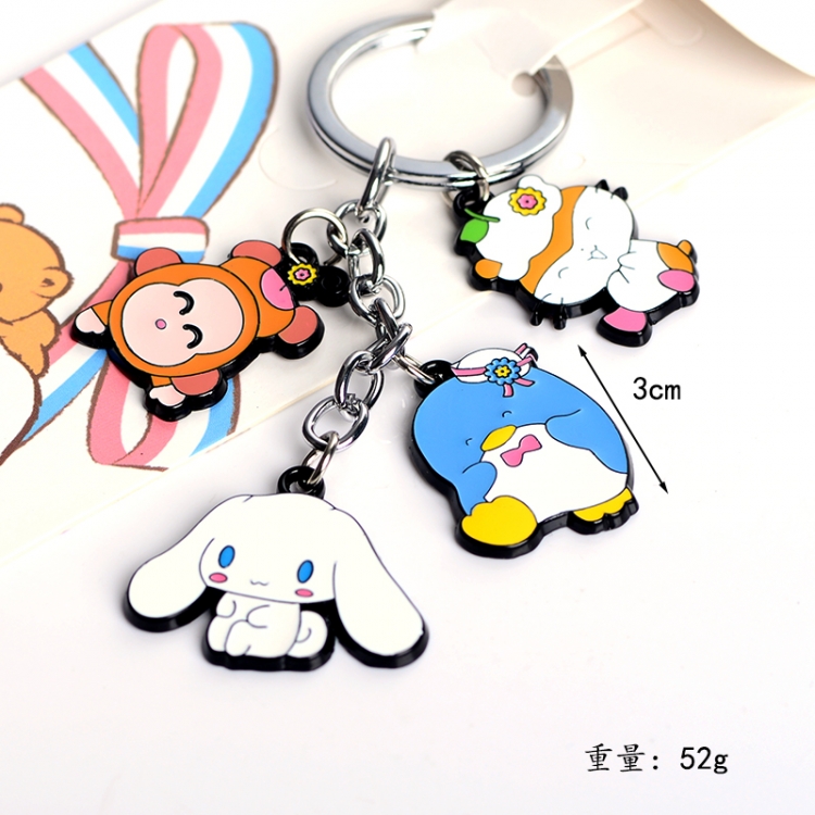 Cinnamoroll Anime cartoon series burning keychain backpack pendant