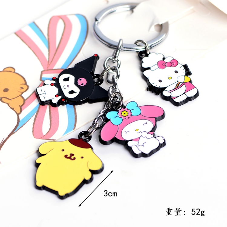 Cinnamoroll Anime cartoon series burning keychain backpack pendant